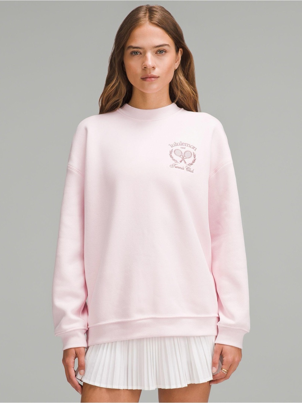 lululemon Tennis Club Sweatshirt Pink Medium